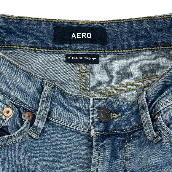 Aero Skinny Athletic Women’s Distressed Jeans 28/30 - Picture 2 of 4